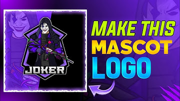 How To Make BGMI Mascot Logo | Mascot Logo Tutorial