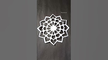 ❄️✨ Paper snowflake|| Christmas Ornaments❄️❄️ #shorts #viralshorts #youtubeshorts #snowflakes