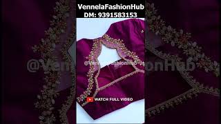 Simple & Unique Aari Work Blouse Designs 2025Trendy & Elegant Blouse Idea