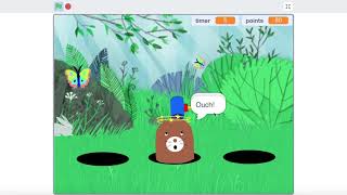 Scratch Coding Tutorial | Game series | Whack Mr Mole screenshot 4