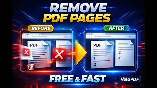 How to Remove Pages from PDF Online (Easy Method, Free &amp; Fast) | Vela PDF Tool