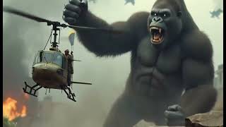 Giant Gorilla vs Helicopter Army