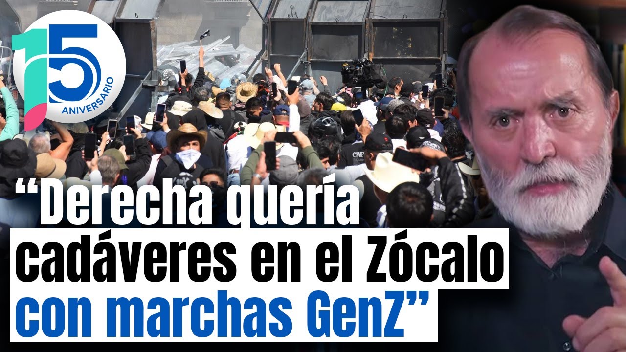 PRIAN y Marea Rosa intentan desestabilizar a Sheinbaum con marcha de Generación Z: Epigmenio Ibarra