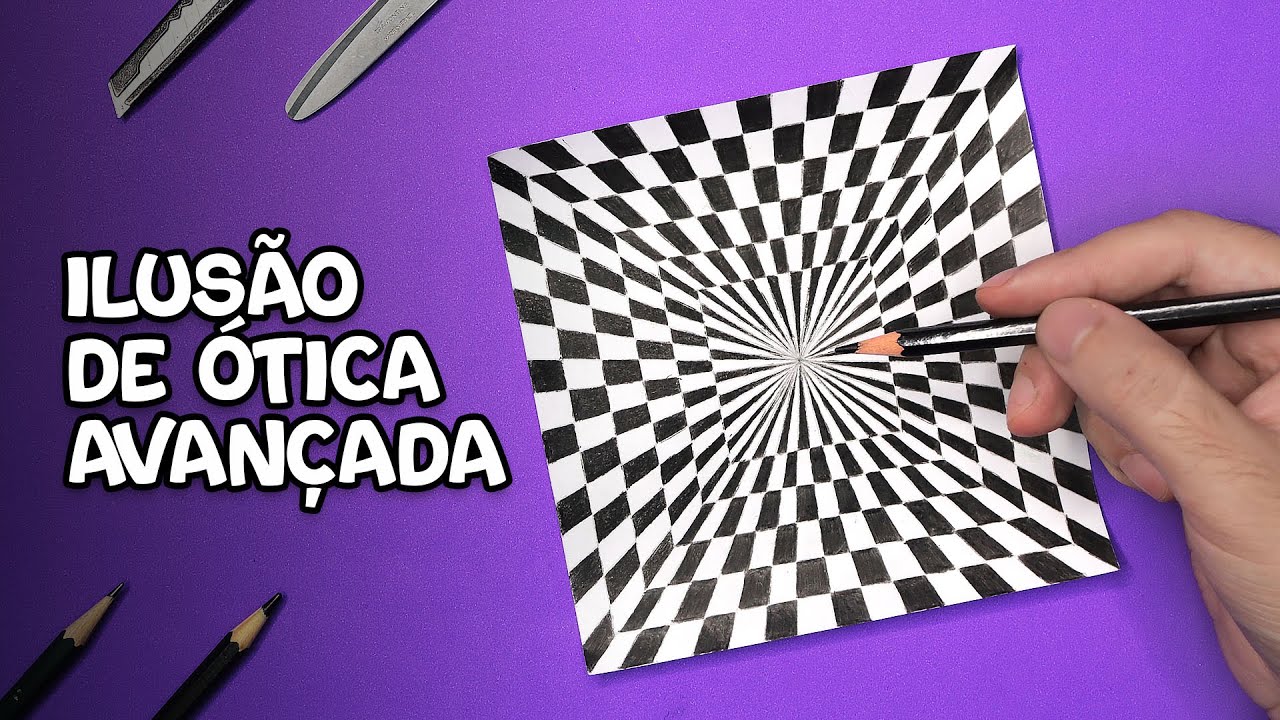 ILUSÃO DE ÓTICA AVANÇADA | Passo a passo de Ilusão de Ótica avançada, image size:1280x720