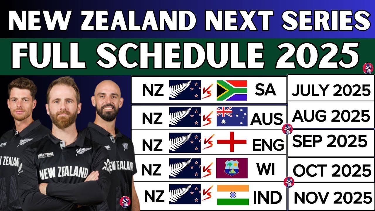 New Zealand Cricket all Upcoming series Full Schedule | New Zealand next series | NZ next matches