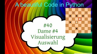 Python Tutorial, #40 Dame (Checkers), Teil 4 Visualisierung