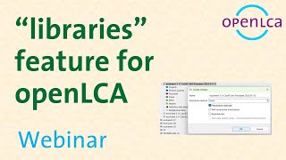 Webinar: Introducing libraries in openLCA
