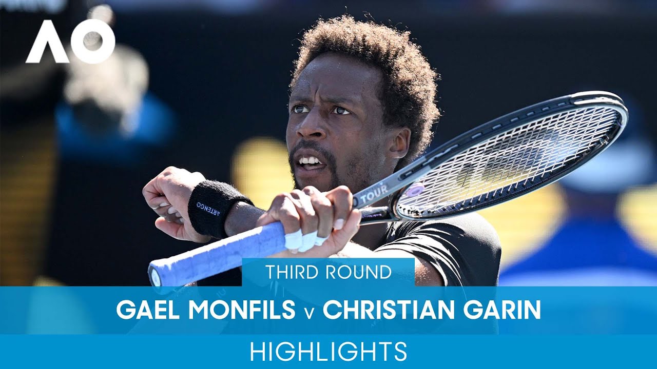 Gael Monfils v Christian Garin Highlights (3R) Australian Open 2022