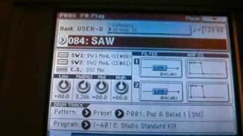 More oscillatiors using the combi feature on the korg m3