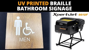 ADA Braille Bathroom Signage | Mutoh XpertJet 661UF