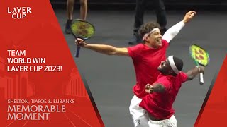 Team World's Title-Winning Moment! | Laver Cup 2023 by Laver Cup 37,746 views 7 months ago 1 minute, 3 seconds