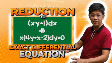 Reduction to Exact Differential Equation #DifferentialEquation