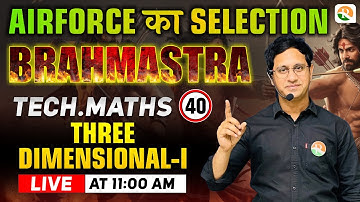 3D Geometry -1 | Airforce Maths Classes 2024 | Maths for Airforce 2024 | Airforce Classes 2024