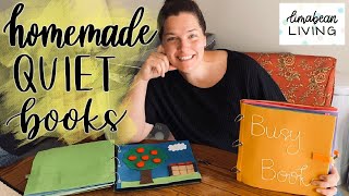HOMEMADE BUSY BOOKS | Interactive Activities For Your Kids | DIY QUIET BOOKS TO KEEP OR SELL
