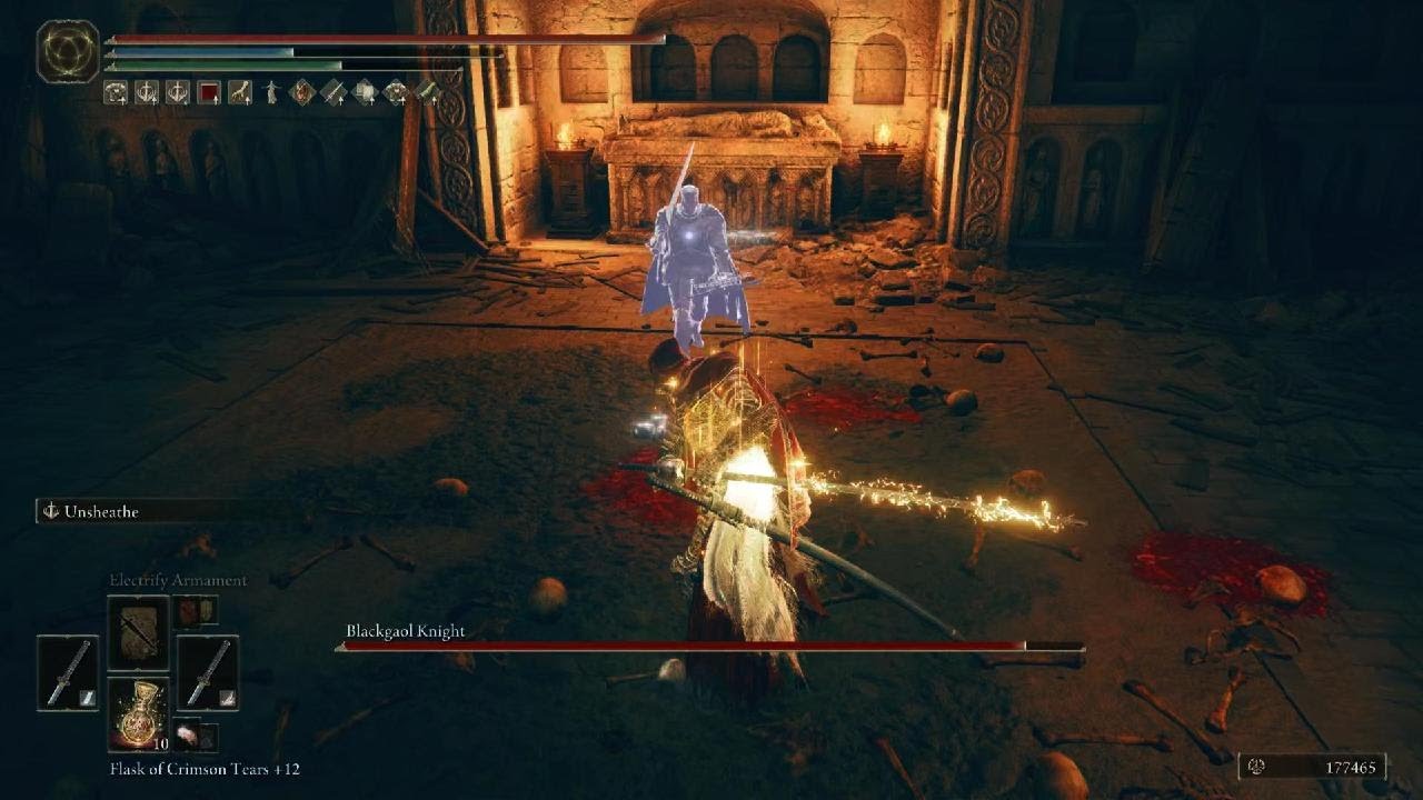 Elden Ring: SotE (PS5) - Blackgaol Knight (Western Nameless Mausoleum