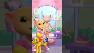 PLAYER POPPY PLAYTIME COSPLAY MY TALKING ANGELA #poppyplaytime #mytalkingangela2 #shorts #subscribe