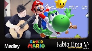 Super Mario Bros #1 Medley Fingerstyle Guitar by GuitarGamer (Fabio Lima) chords