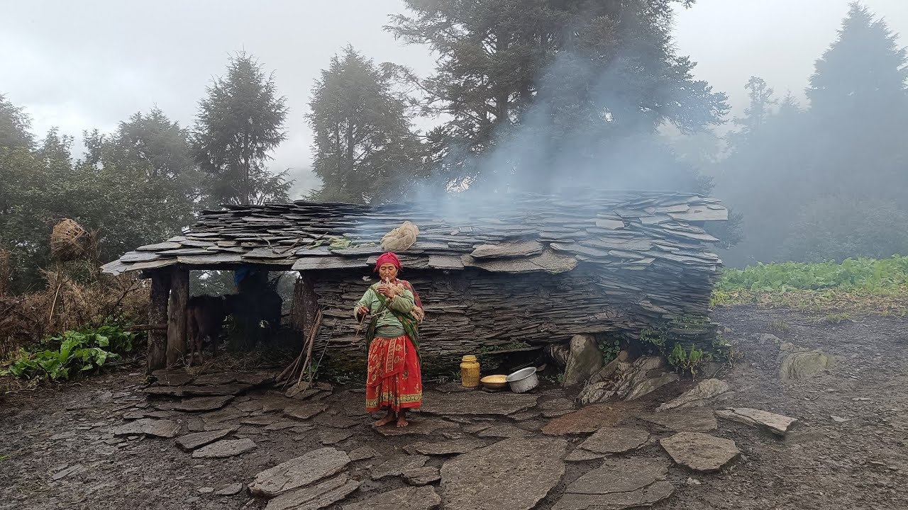 Traditional Nepali Rural Village Life During Rainy Days || Most Peaceful And Relaxation Life ||
