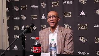 West Virginia 74, UCF 67 - Coach Johnny Dawkins Press Conference 🏀