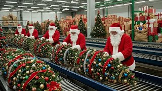 Inside the Christmas Tree Factory – How Artificial Trees Are Made for Holiday Season Full Process