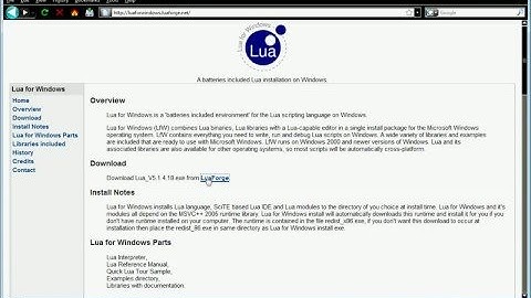 Downloading Lua