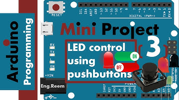 Arduino MINI-PROJECT 3: LED control using pushbuttons