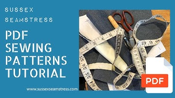 How to Print and Assemble PDF Sewing Patterns Tutorial - Sussex Seamstress
