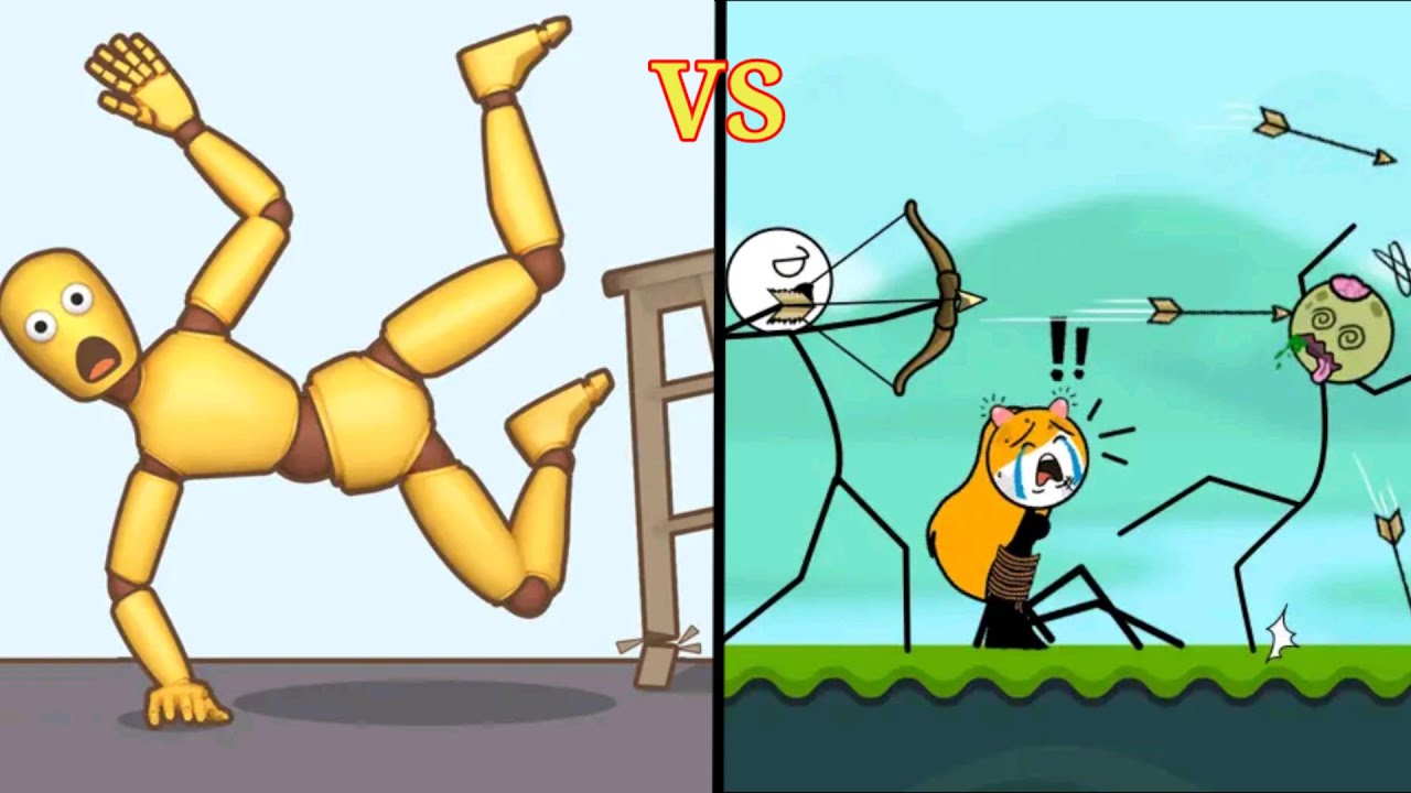 KICK & BREAK THE RAGDOLL vs STICK SHOT,New Upcoming Update,All Levels Gameplay, Android Games.
