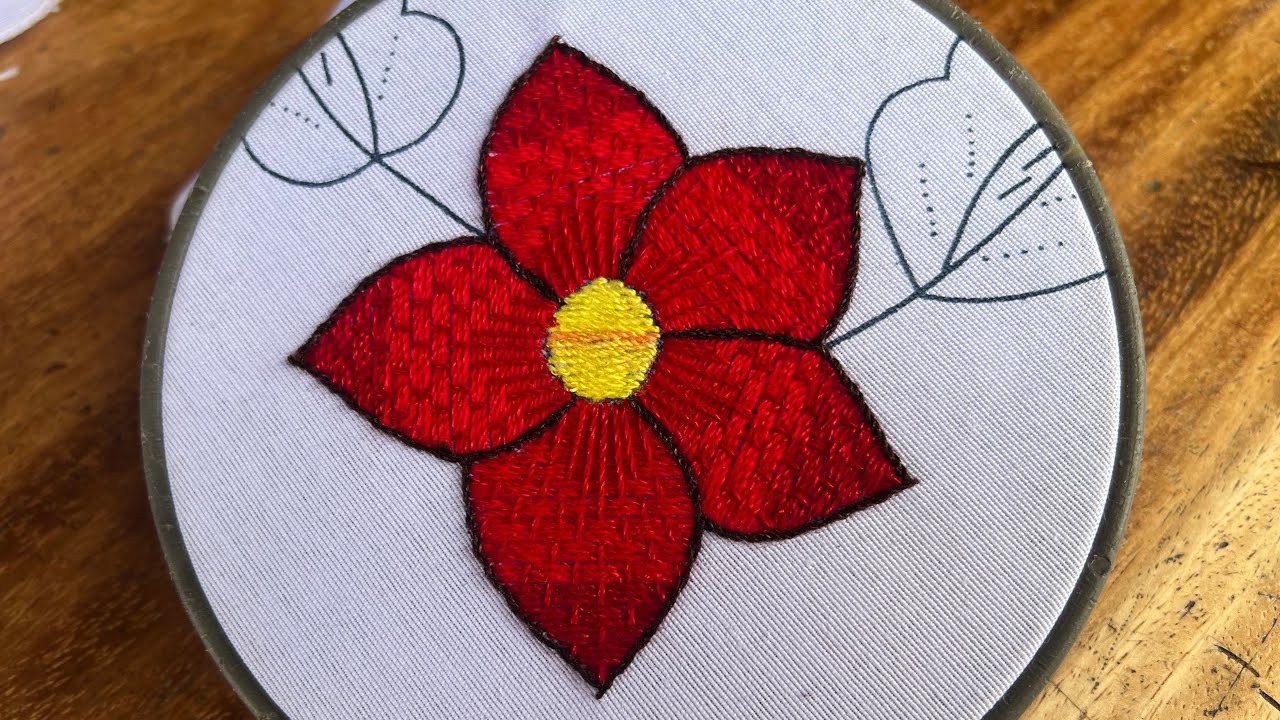 PUNTADA NONITA PARA FLORES 🌺@tusideasenbordados 