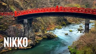 Nikko.  Japan Temple and Shrine Walk - Day Trip from Tokyo - 4K