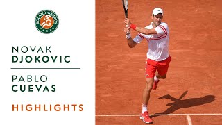 Novak Djokovic vs Pablo Cuevas - Round 2 Highlights I Roland-Garros 2021