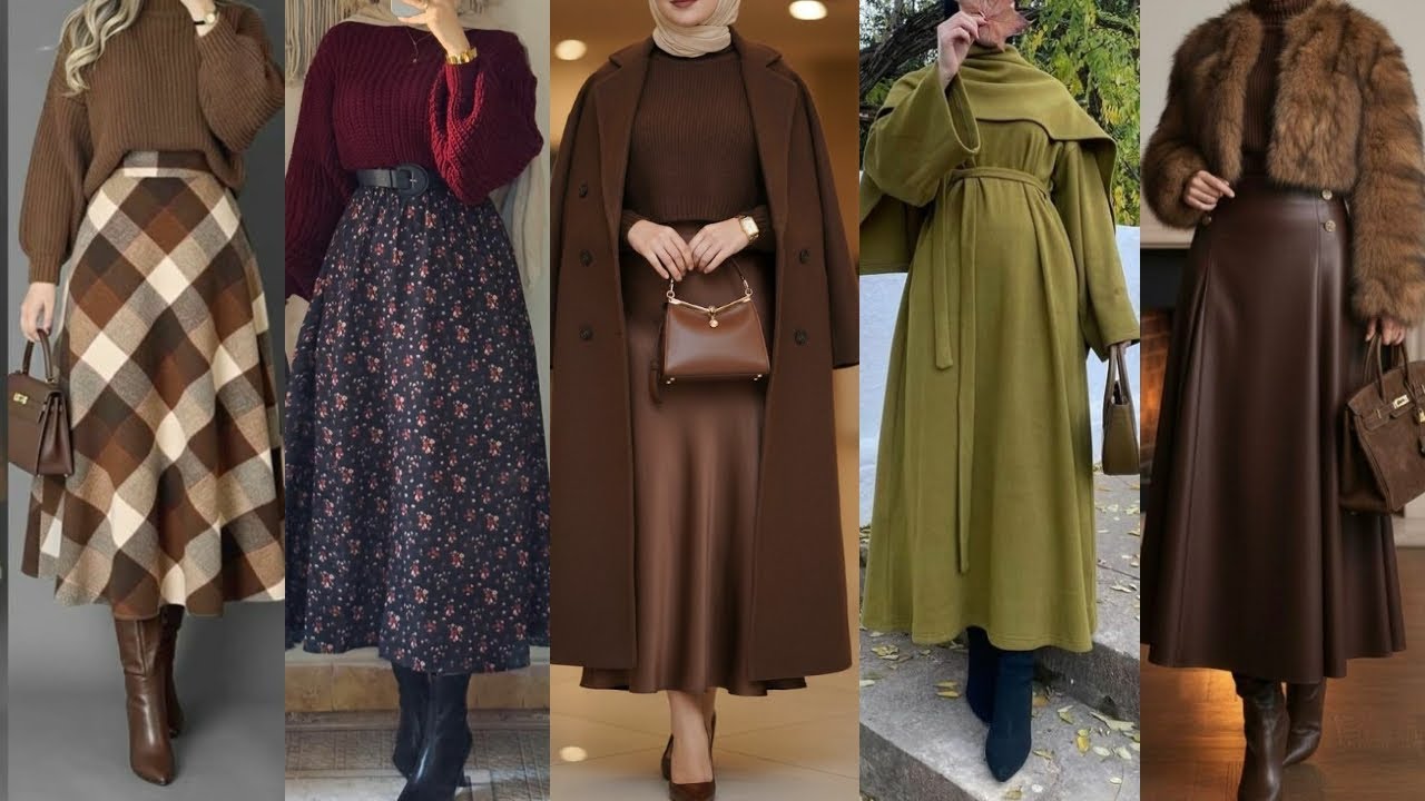 ملابس العيد 2026🎉موضة شتاء 2026/أجمل فساتين شتوي للمحجبات 202ط🎉حجابات شتاء 2026⛈️ winter dresse 2026