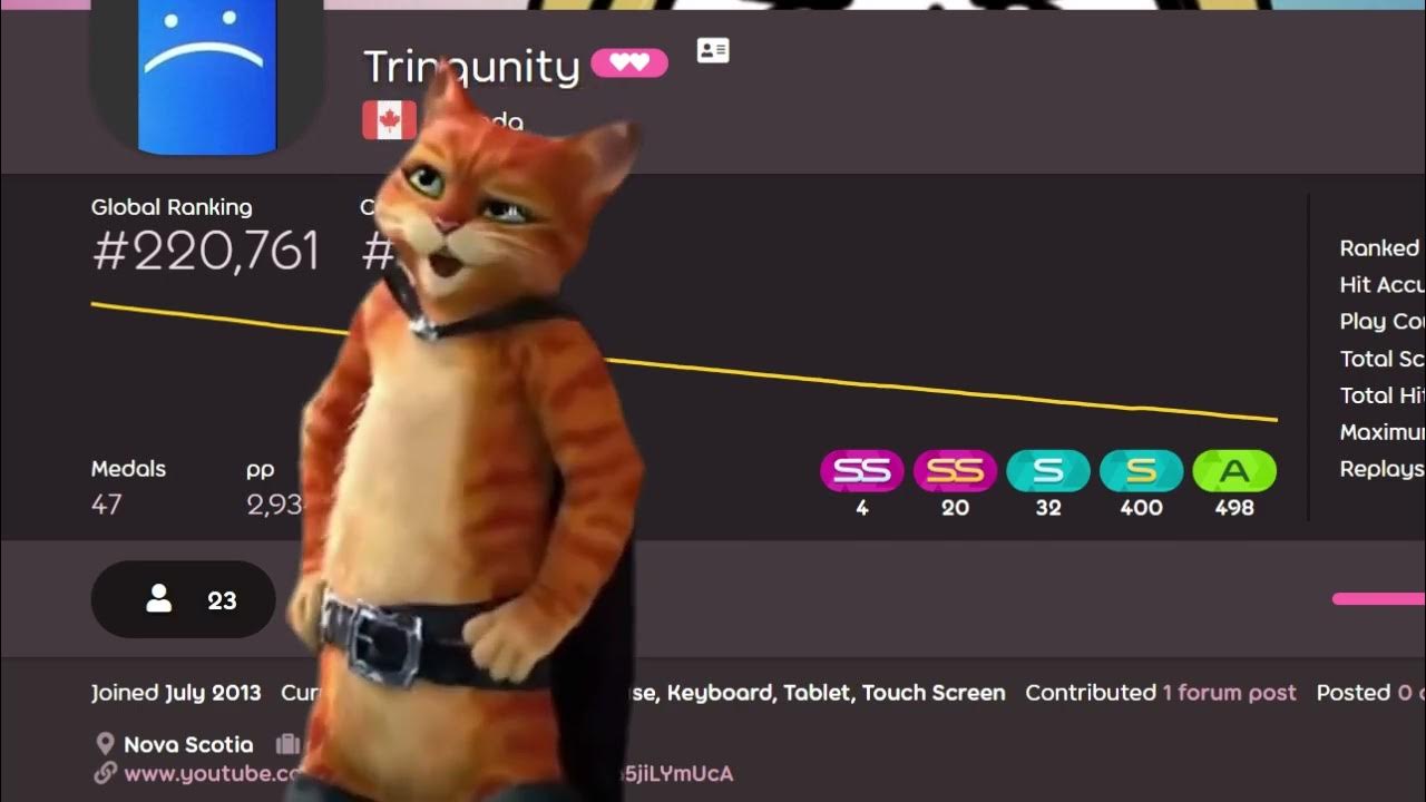 How many hours do you have in osu youtube