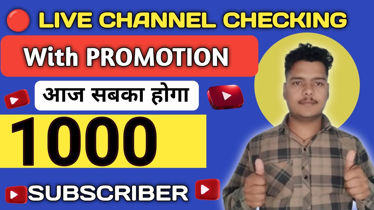 Channel Check 🔴 Live channel check - YouTube