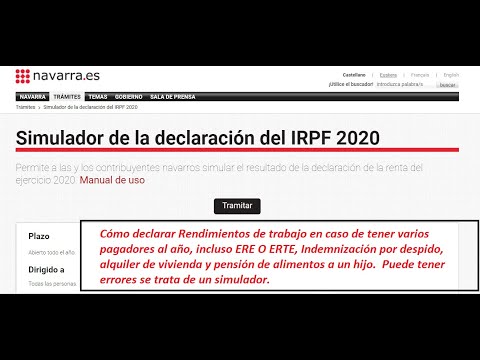 SIMULADOR RENTA NAVARRA 2020/Cómo simular el resultado de la Declaración.