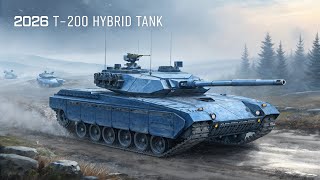 2026 T-200 Hybrid Tank – The Most Powerful Armored Vehicle in Metallic Blue