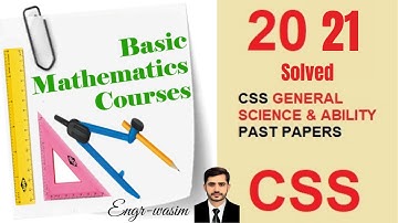 General Science & Ability solved past paper 2021 | CSS solved Past papers