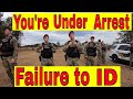 **YOU'RE UNDER ARREST FOR FAILURE TO ID** Fort Bragg Military Base 1st amendment audit 2021