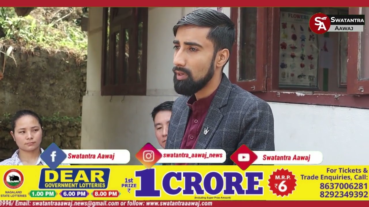 Social activist from Yangang Toya Rizal Donated a sound system to Tintek Marchak Primary School