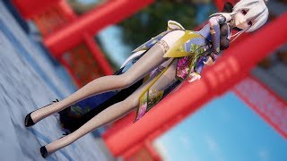 【MMD】TDA China Dress Haku 桃花旗袍