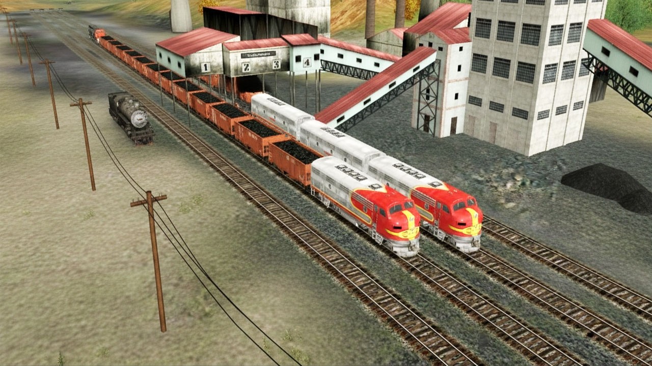 Trainz simulator coal delivered for power house..Trainz simulator game play