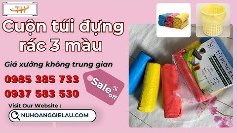 Xưởng sỉ cuộn túi đựng rác 3 màu giá gốc rẻ | Túi đựng rác