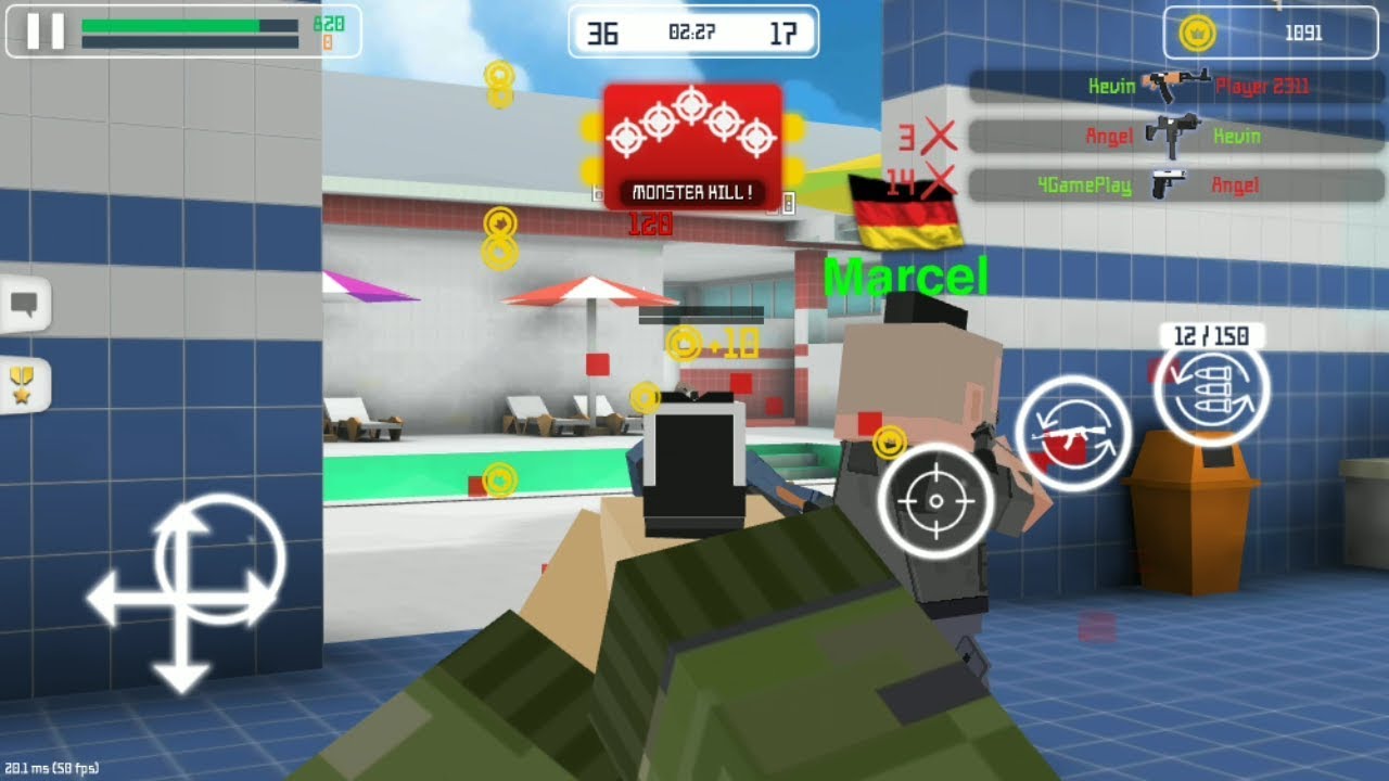 เกม shooting online  2022 Update  Block Gun: Gun Shooting - Online FPS War Game - Android Gameplay