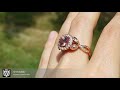 Round morganite engagement ring by 3d heraldry