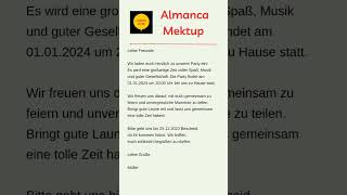 Almanca Mektup Okuma Sesli-Türkçesi Sonda