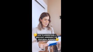 Understanding A Merchant Agreement For Your Small Business #Shorts