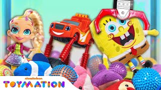 Toy Claw Machine 1 Song Edition w/ Blaze, JoJo Siwa & SpongeBob | Toymation