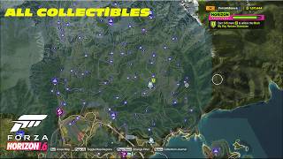 Forza Horizon 6 | All Collectibles+Tüm Toplanabilirler | Map Showcase