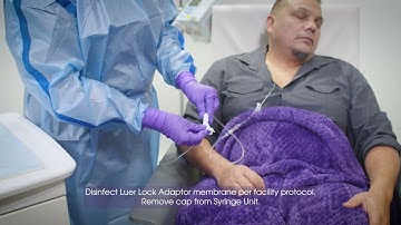 Administration Flushing with a Syringe Unit