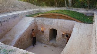 30 Days Of They’re Work In Forest By Build Underground House And Grass Roof With Water Well by The Survival Wild 12,786 views 1 month ago 20 minutes